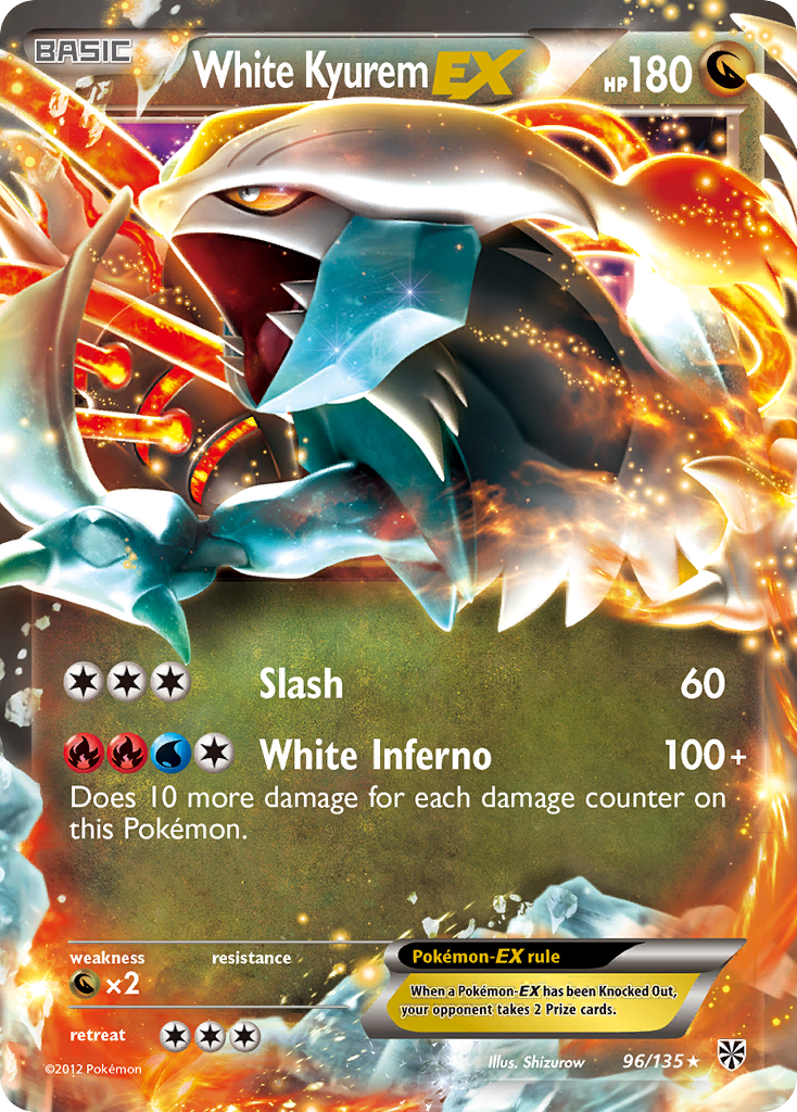 Plasma Storm White Kyurem EX #96/135