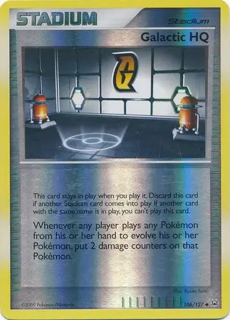 Platinum Galactic HQ #106/127 reverse holo