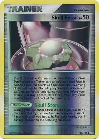 Platinum Skull Fossil #120/127 reverse holo
