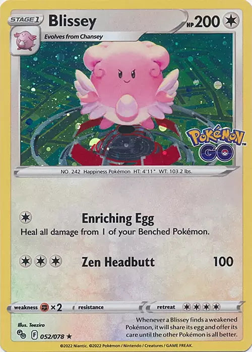 Pokémon Go Galaxy Holo Blissey #52/78