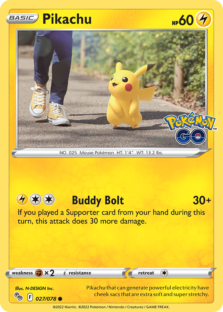 Pokémon Go Pikachu #27/78