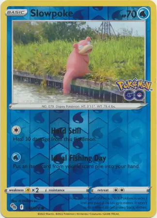 Pokémon Go Slowpoke #19/78 reverse holo