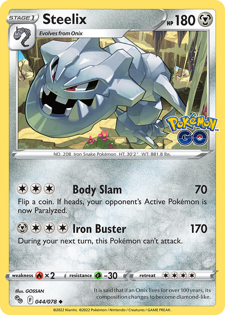 Pokémon Go Steelix #44/78