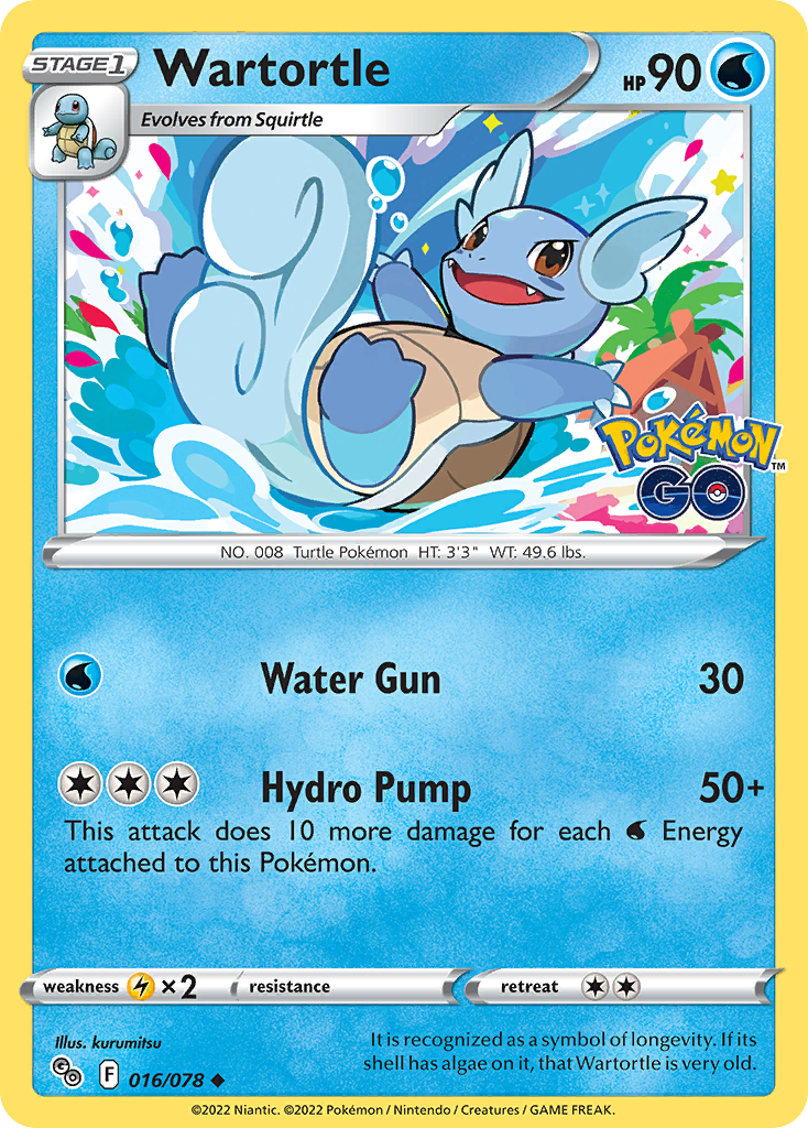 Pokémon Go Wartortle #16/78
