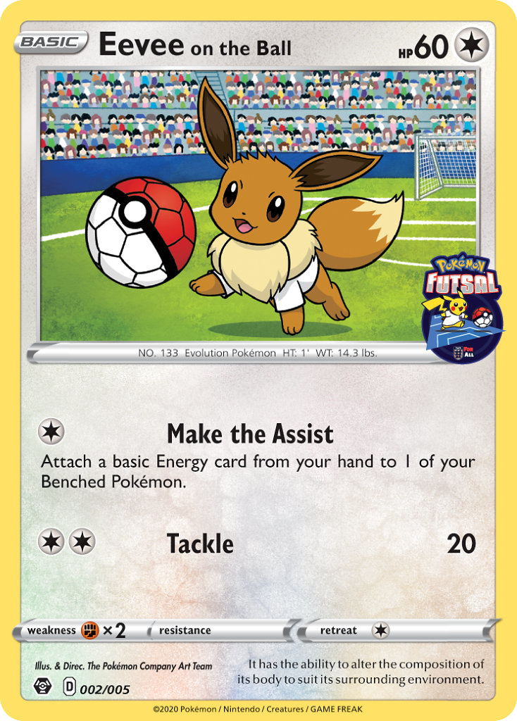 Pokémon Futsal Promos Eevee on the Ball #2