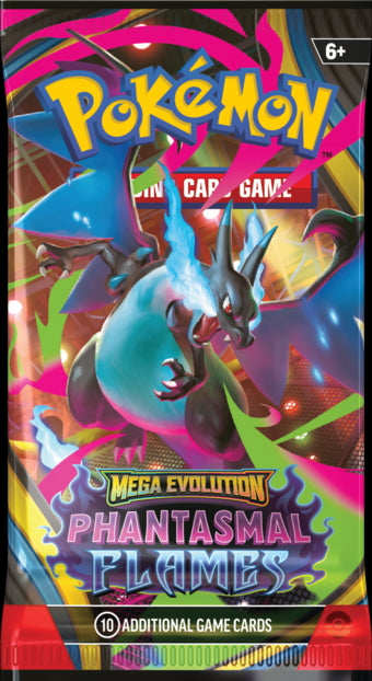 Pokémon Mega Evolutions Phantasmal Flames Booster Pack Charizard X