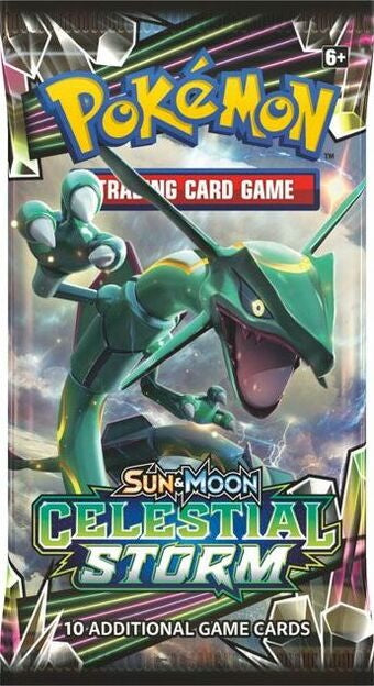 Pokémon Sun & Moon Celestial Storm Booster Pack Rayquaza