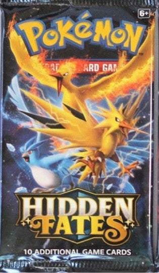 Pokémon Sun & Moon Hidden Fates Booster Pack Legendary Birds