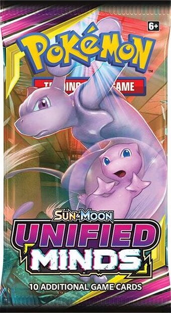 Pokémon Sun & Moon Unified Minds Booster Pack Mewtwo Mew