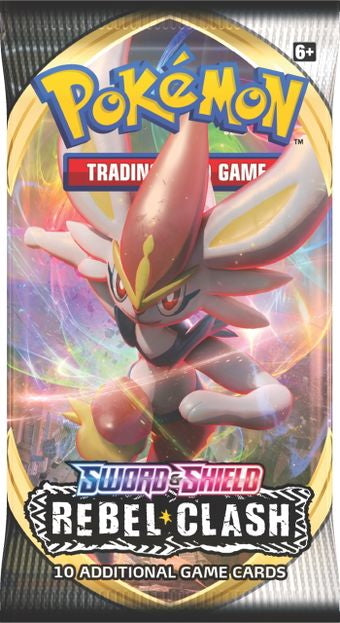 Pokémon Sword & Shield Rebel Clash Booster Pack Cinderace