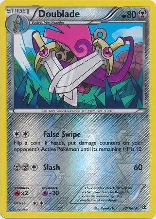 Primal Clash Doublade #99/160 reverse holo