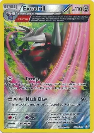 Primal Clash Excadrill #97/160 reverse holo