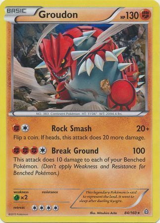 Primal Clash Groudon #84/160 Cracked Ice Holo