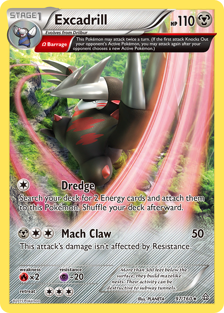 Primal Clash Holo Excadrill #97/160