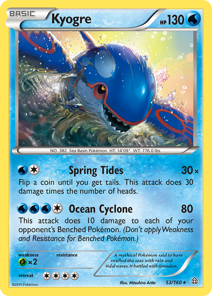 Primal Clash Kyogre #53/160