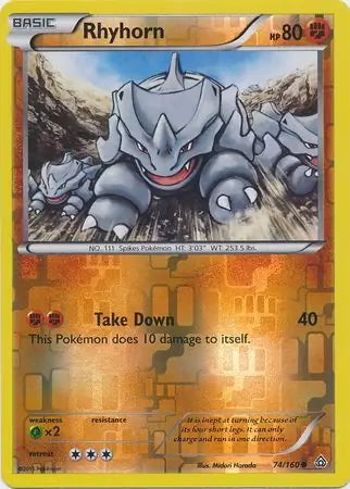 Primal Clash Rhyhorn #74/160 reverse holo