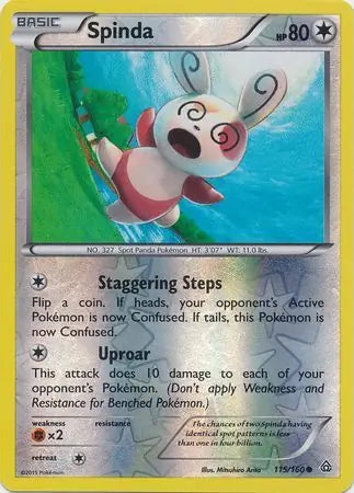 Primal Clash Spinda #115/160 reverse holo