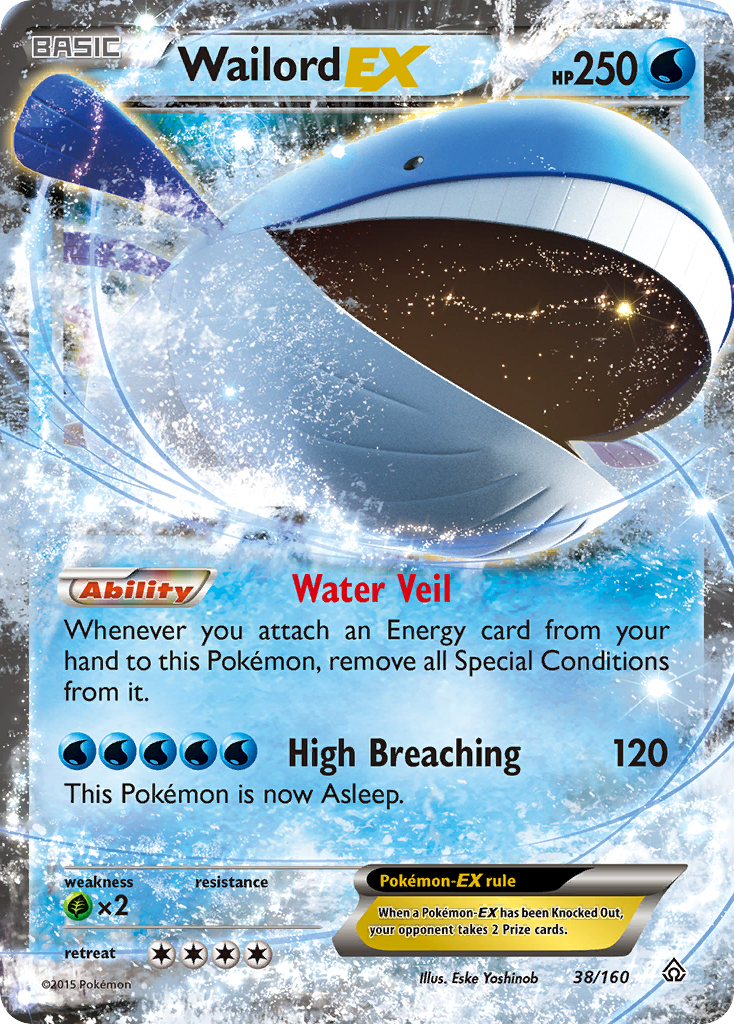 Primal Clash Wailord EX #38/160