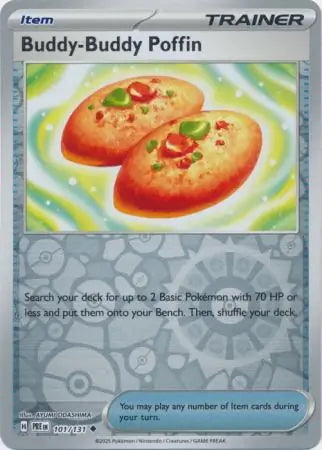 Prismatic Evolutions Buddy-Buddy Poffin #101/131 reverse holo