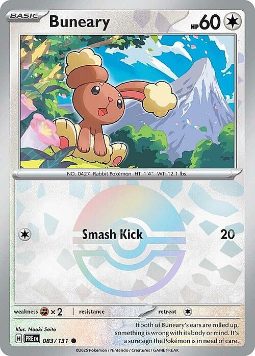 Prismatic Evolutions Buneary #083/131 Pokéball