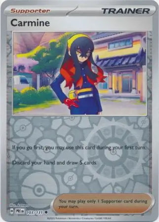 Prismatic Evolutions Carmine #103/131 reverse holo