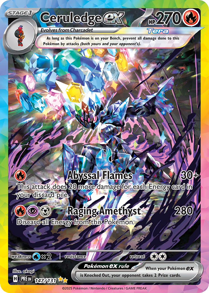 Prismatic Evolutions Ceruledge ex #147/131
