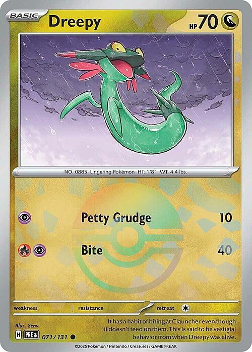 Prismatic Evolutions Dreepy #071/131 Pokéball