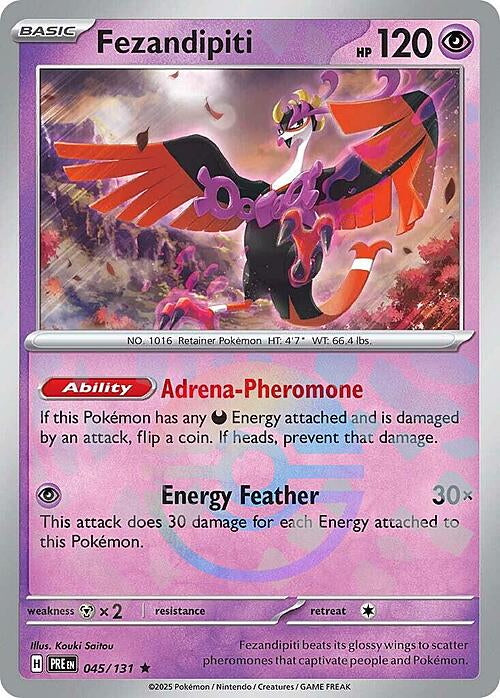 Prismatic Evolutions Fezandipiti #045/131 Pokéball