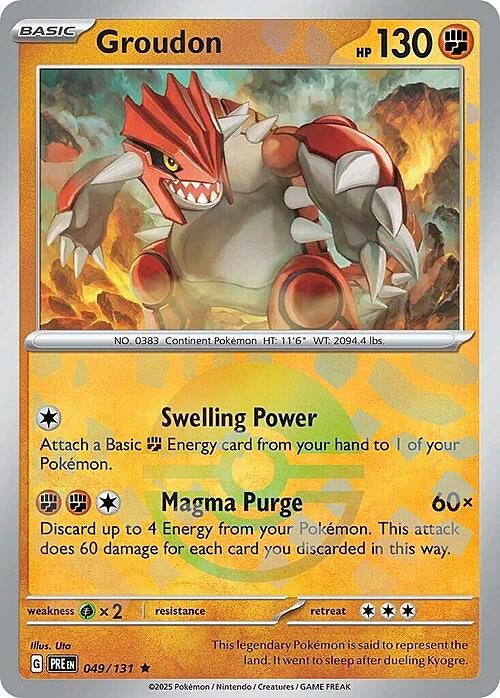 Prismatic Evolutions Groudon #049/131 Pokéball