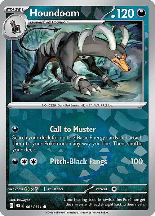 Prismatic Evolutions Houndoom #063/131 Pokéball