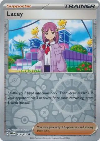 Prismatic Evolutions Lacey #114/131 reverse holo
