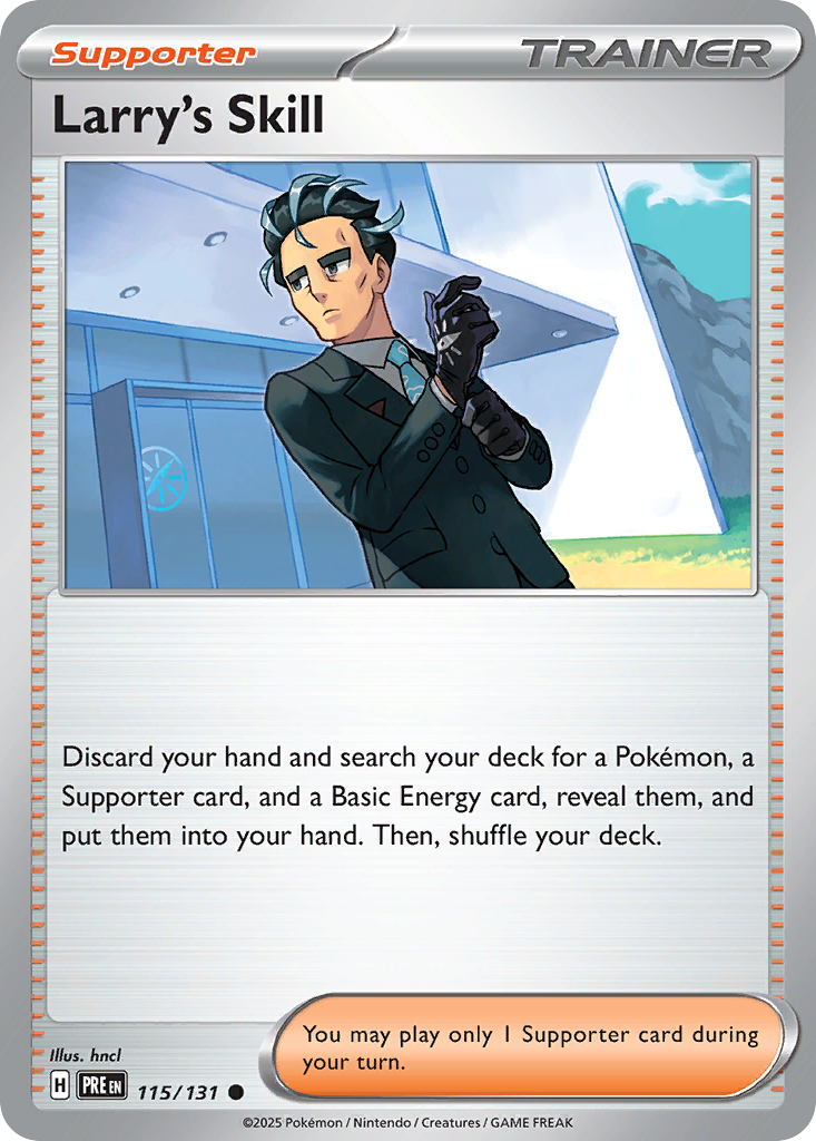 Prismatic Evolutions Larry's Skill #115/131