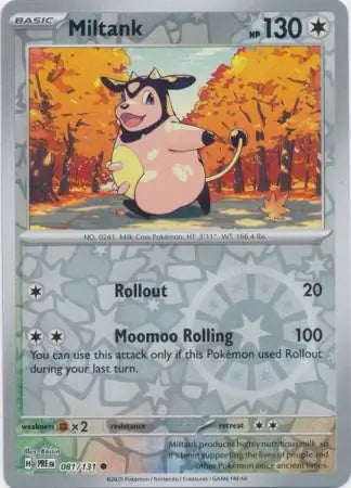 Prismatic Evolutions Miltank #081/131 reverse holo