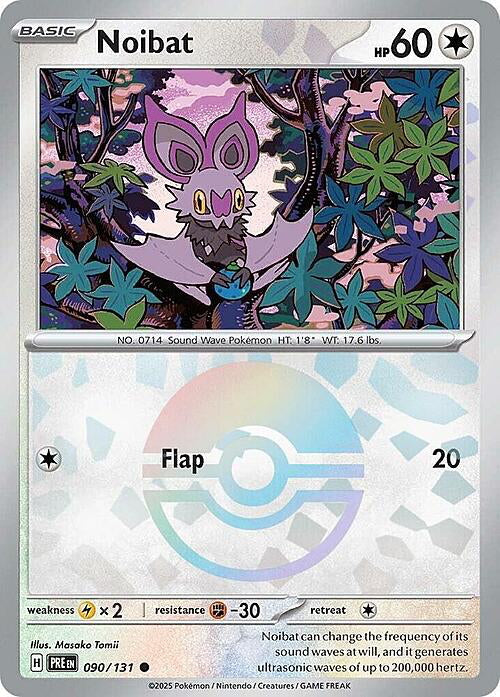 Prismatic Evolutions Noibat #090/131 Pokéball