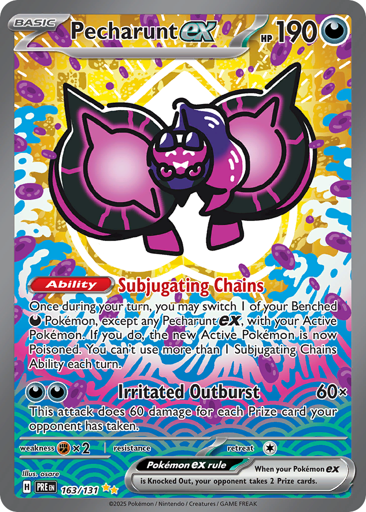 Prismatic Evolutions Pecharunt ex #163/131