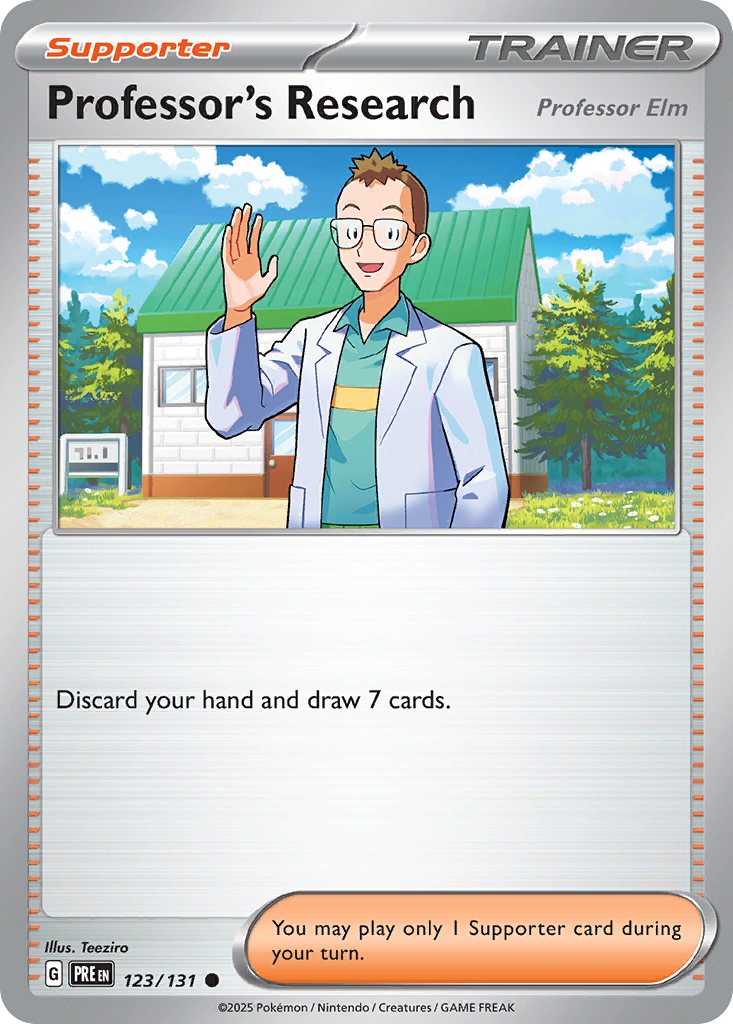 Prismatic Evolutions Professor Elm #123/131