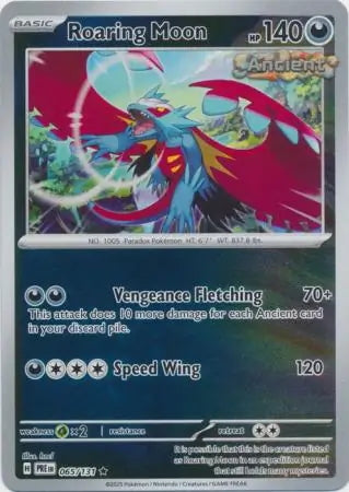 Prismatic Evolutions Roaring Moon #065/131 reverse holo