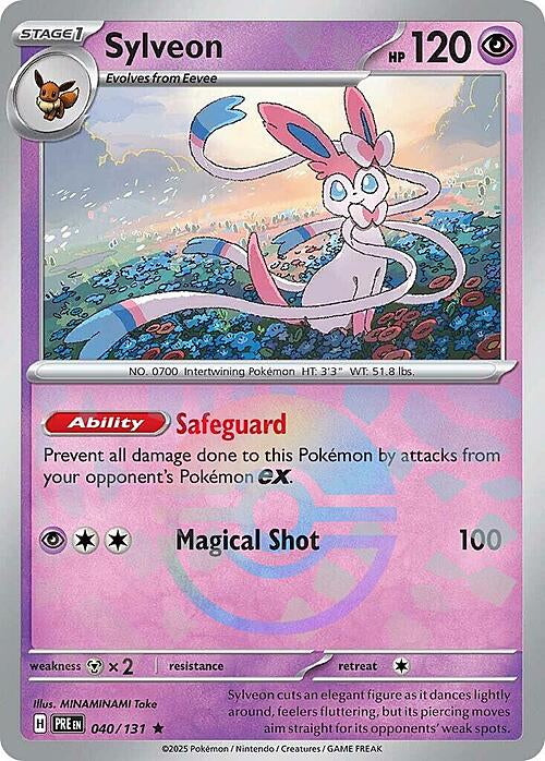 Prismatic Evolutions Sylveon #040/131 Pokéball