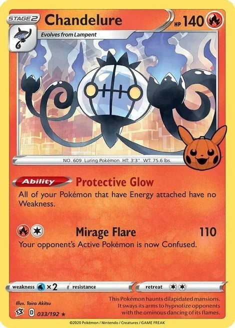 Rebel Clash Chandelure #33/192 Trick or Trade