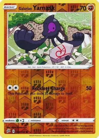 Rebel Clash Galarian Yamask #101/192 reverse holo