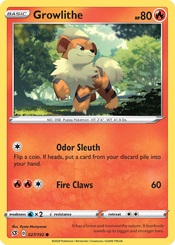 Rebel Clash Growlithe #27/192