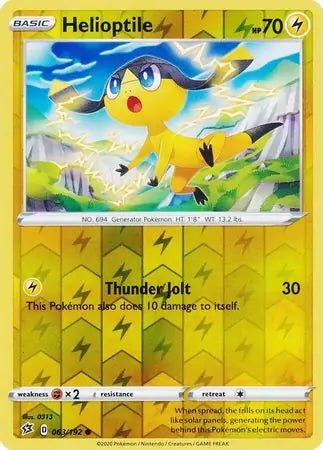 Rebel Clash Helioptile #63/192 reverse holo