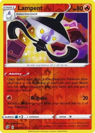 Rebel Clash Lampent #32/192 reverse holo