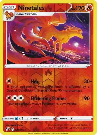 Rebel Clash Ninetales #25/192 reverse holo