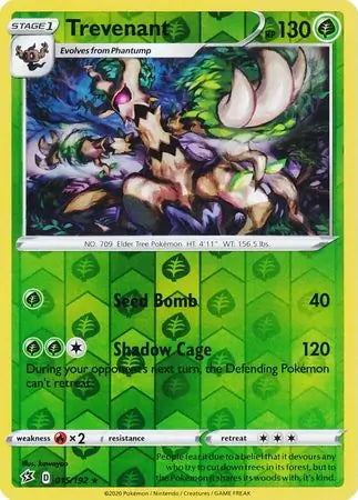 Rebel Clash Trevenant #15/192 reverse holo