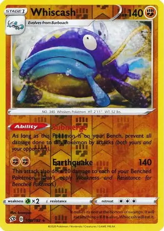 Rebel Clash Whiscash #100/192 reverse holo