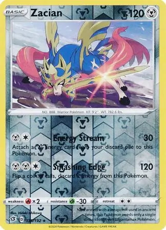 Rebel Clash Zacian #139/192 reverse holo