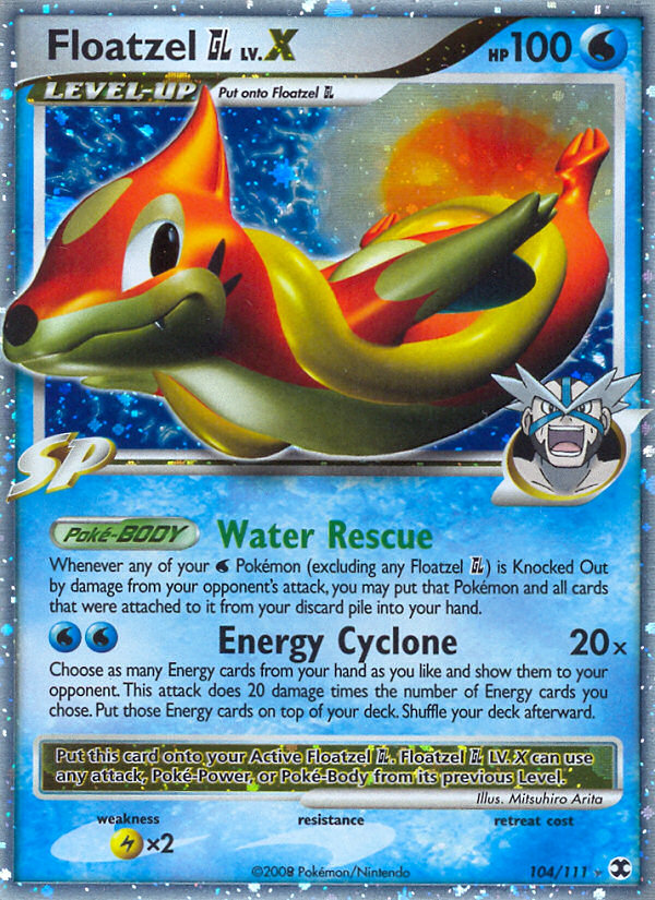 Rising Rivals Floatzel GL LV. X #104/111