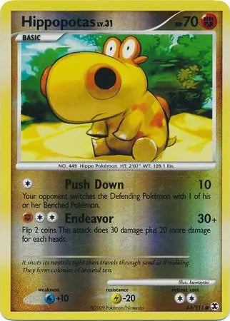 Rising Rivals Hippopotas #64/111 reverse holo