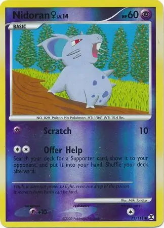 Rising Rivals Nidoran F #71/111 reverse holo